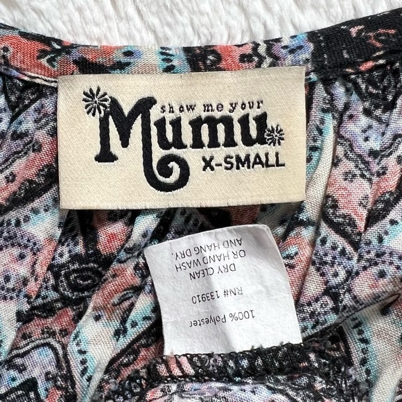 Show Me Your Mumu Mosaic Paisley High Low Peasant Top - Picture 10 of 11